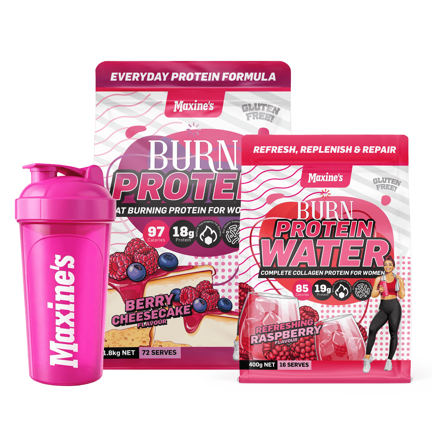 BURN Protein 1.8kg + FREE Protein Water