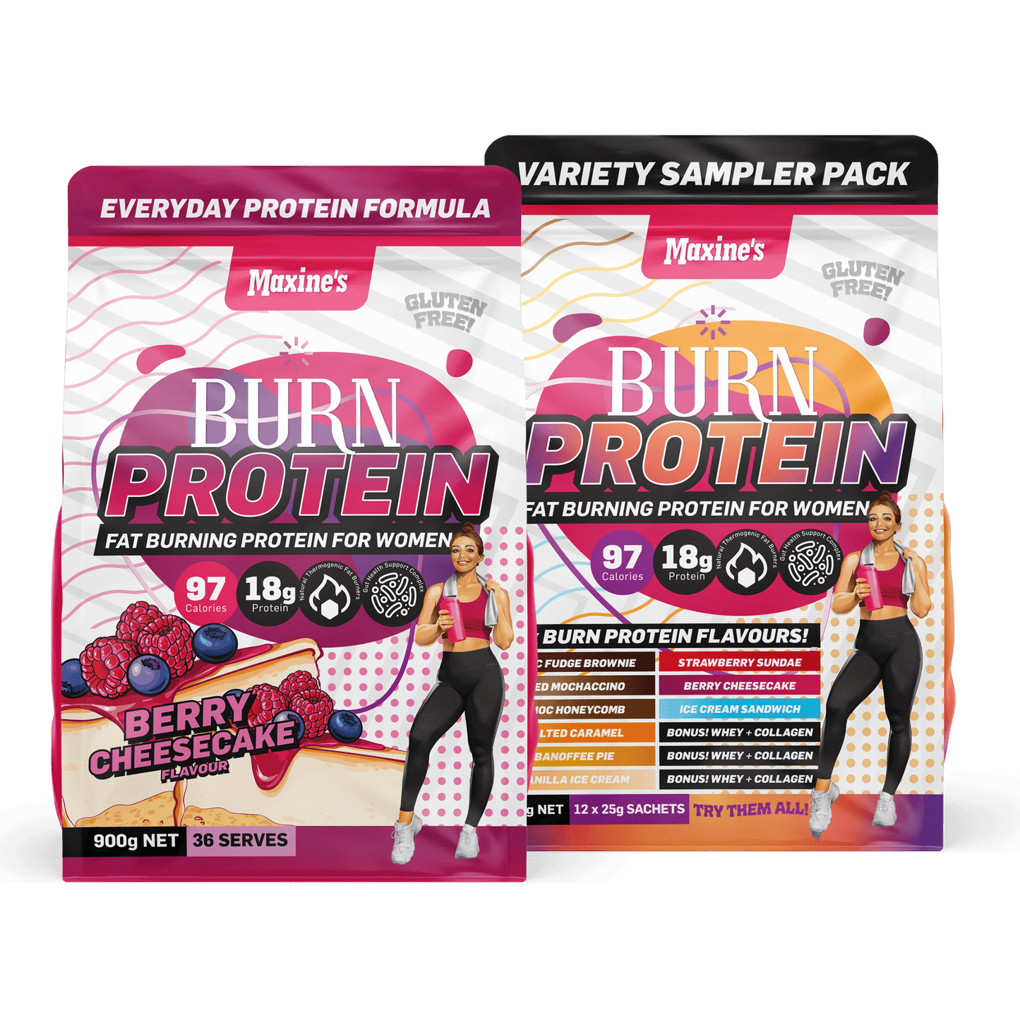 Burn Protein + FREE Variety Sampler