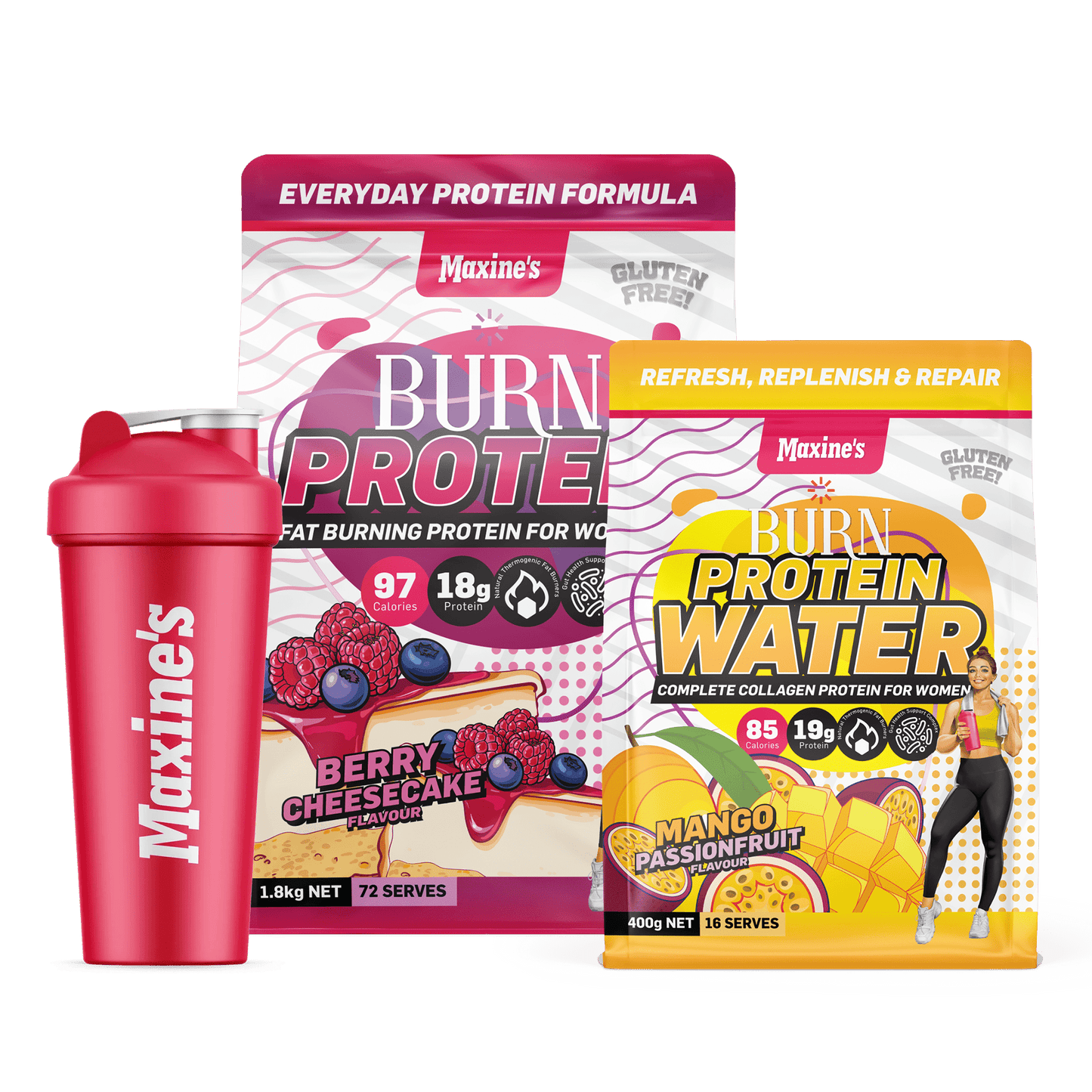 BURN Protein 1.8kg + FREE Protein Water