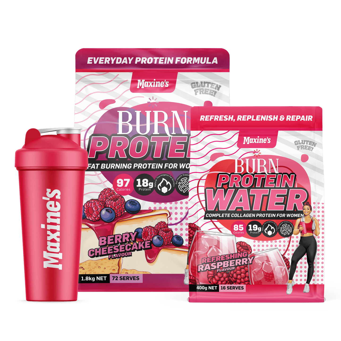 BURN Protein 1.8kg + FREE Protein Water