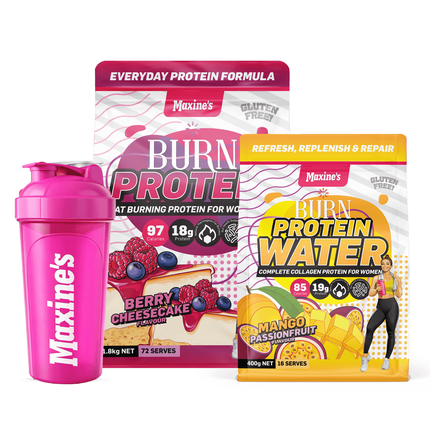 BURN Protein 1.8kg + FREE Protein Water