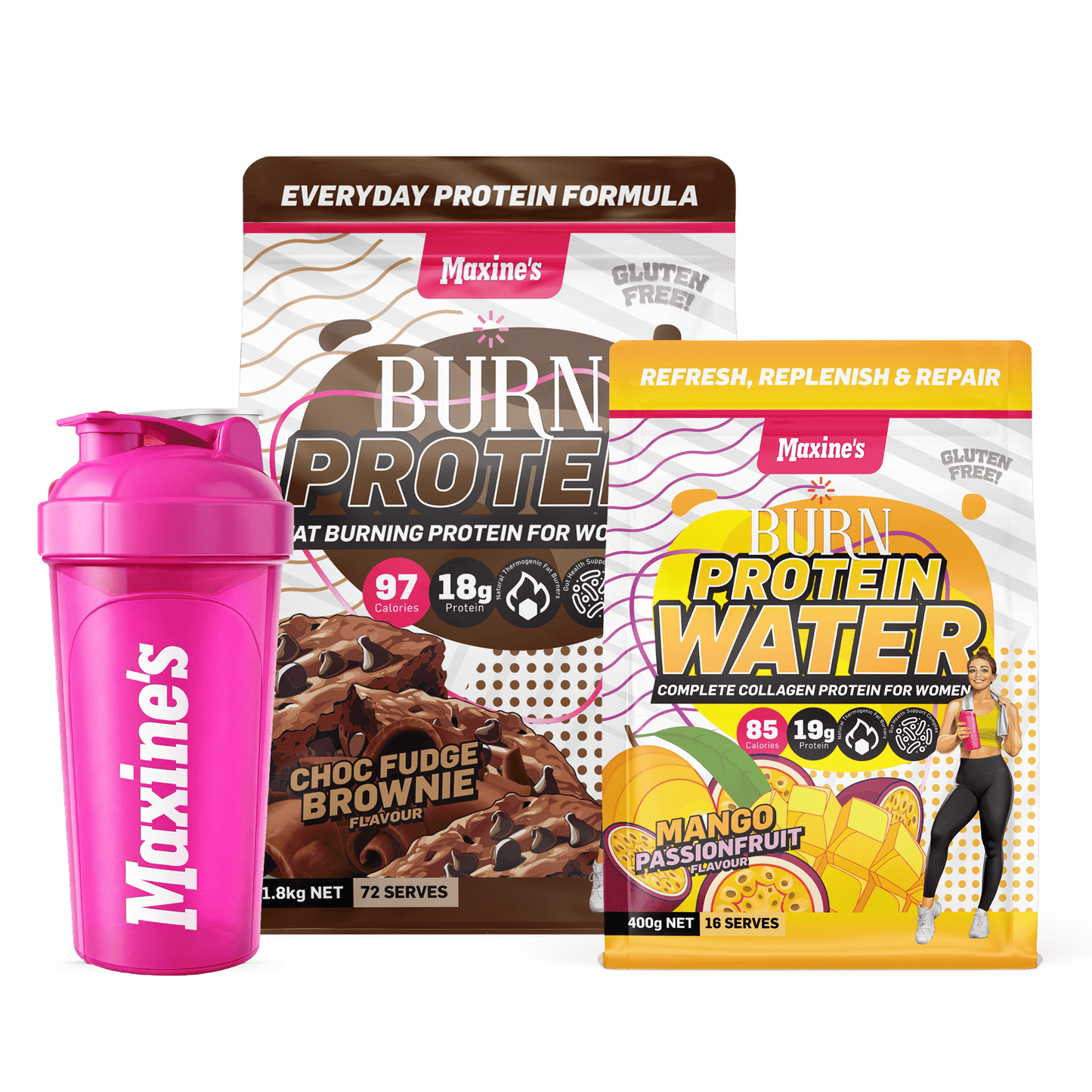BURN Protein 1.8kg + FREE Protein Water