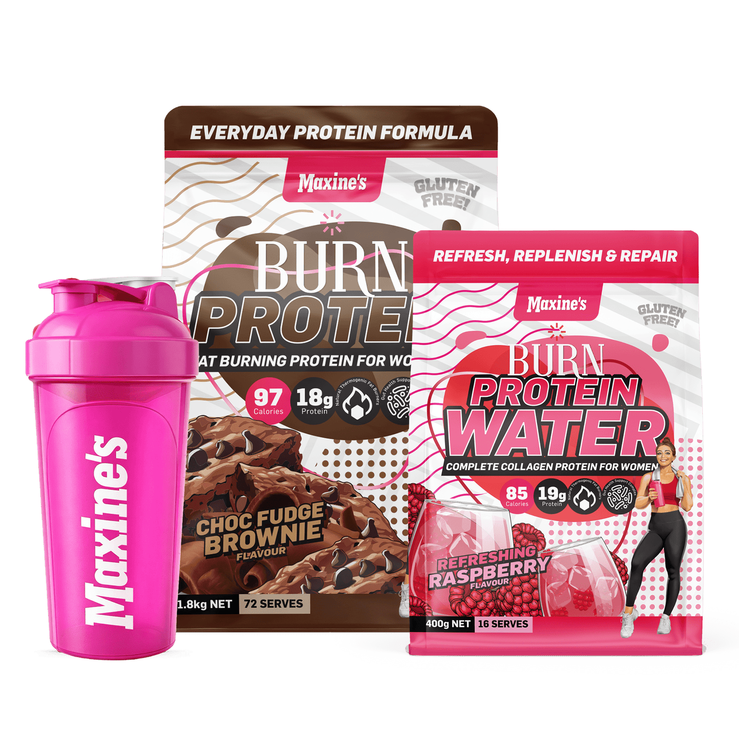 BURN Protein 1.8kg + FREE Protein Water