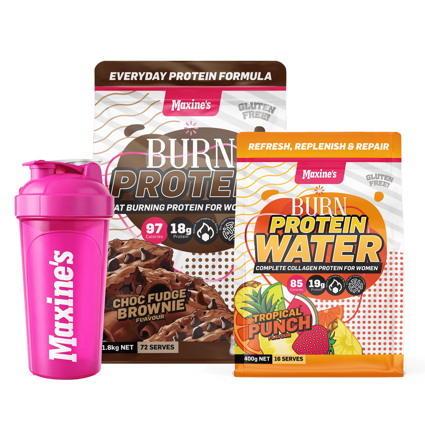 BURN Protein 1.8kg + FREE Protein Water