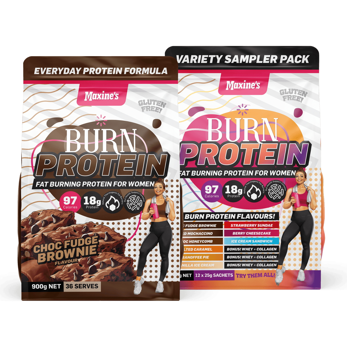 Burn Protein + FREE Variety Sampler