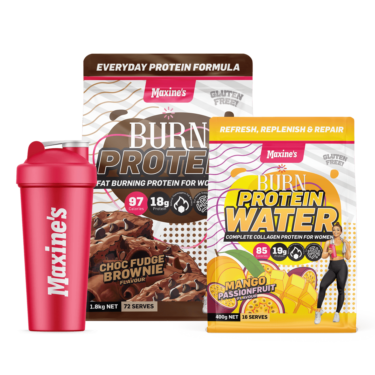 BURN Protein 1.8kg + FREE Protein Water