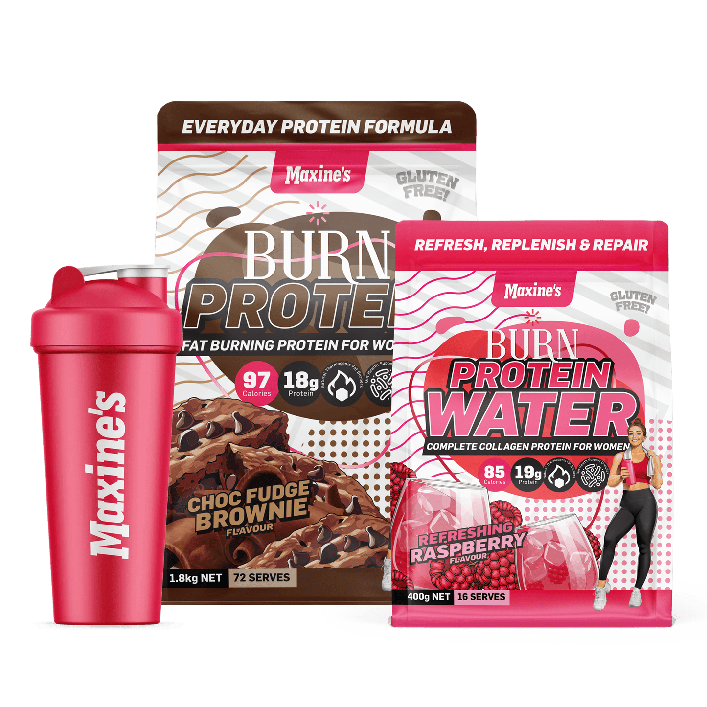 BURN Protein 1.8kg + FREE Protein Water