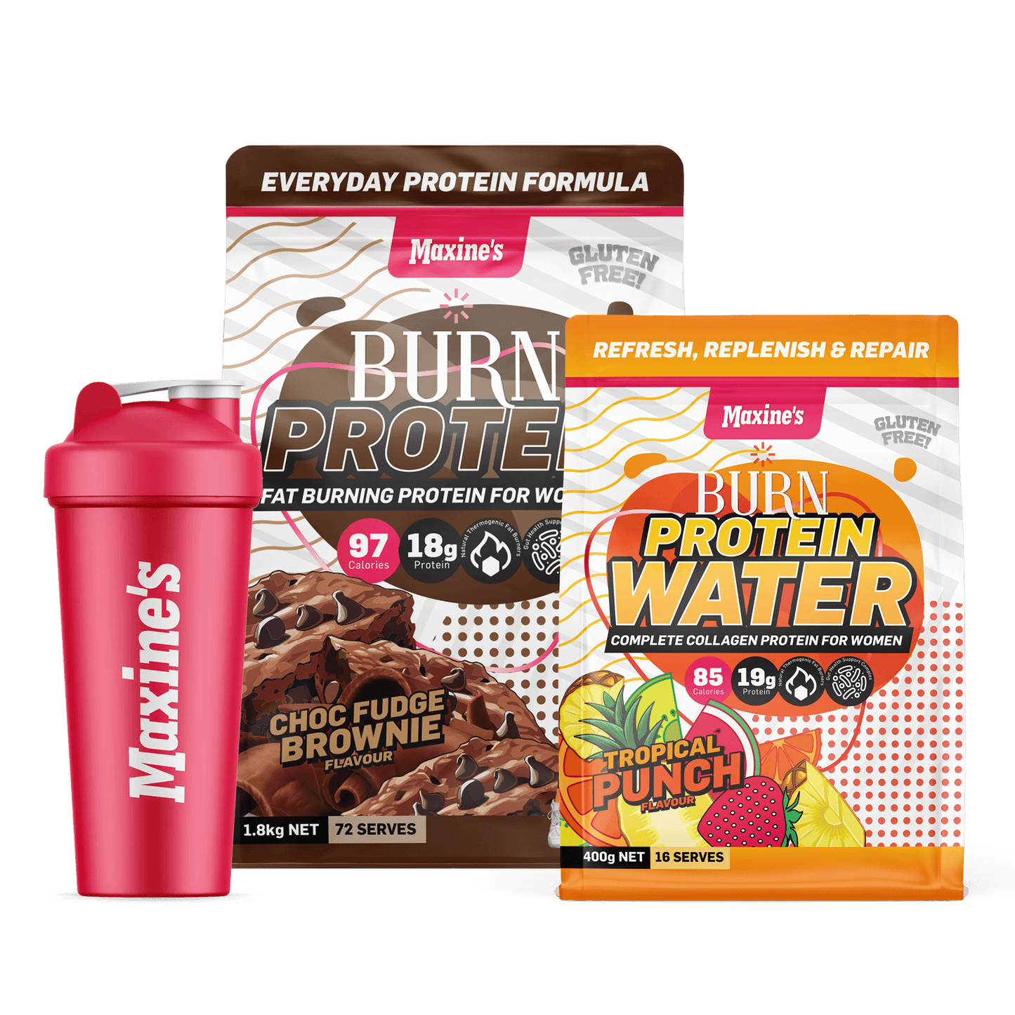 BURN Protein 1.8kg + FREE Protein Water