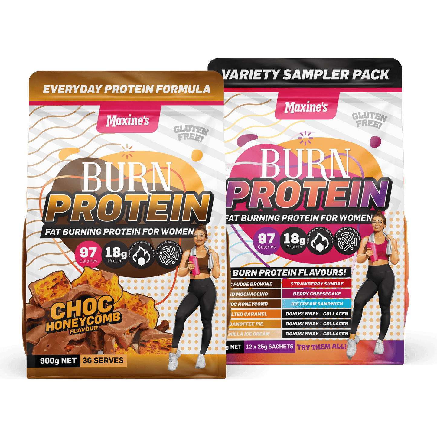 Burn Protein + FREE Variety Sampler