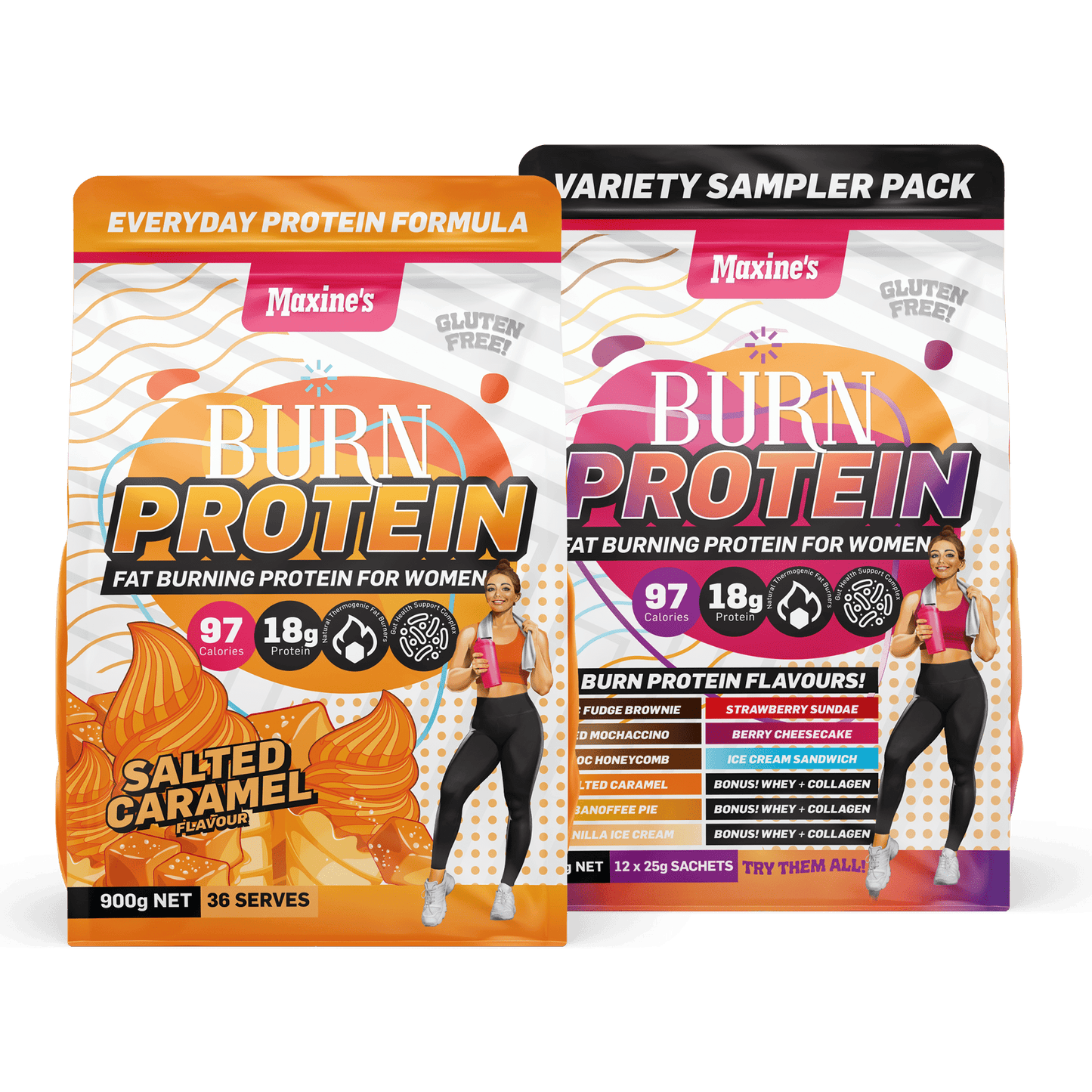 Burn Protein + FREE Variety Sampler