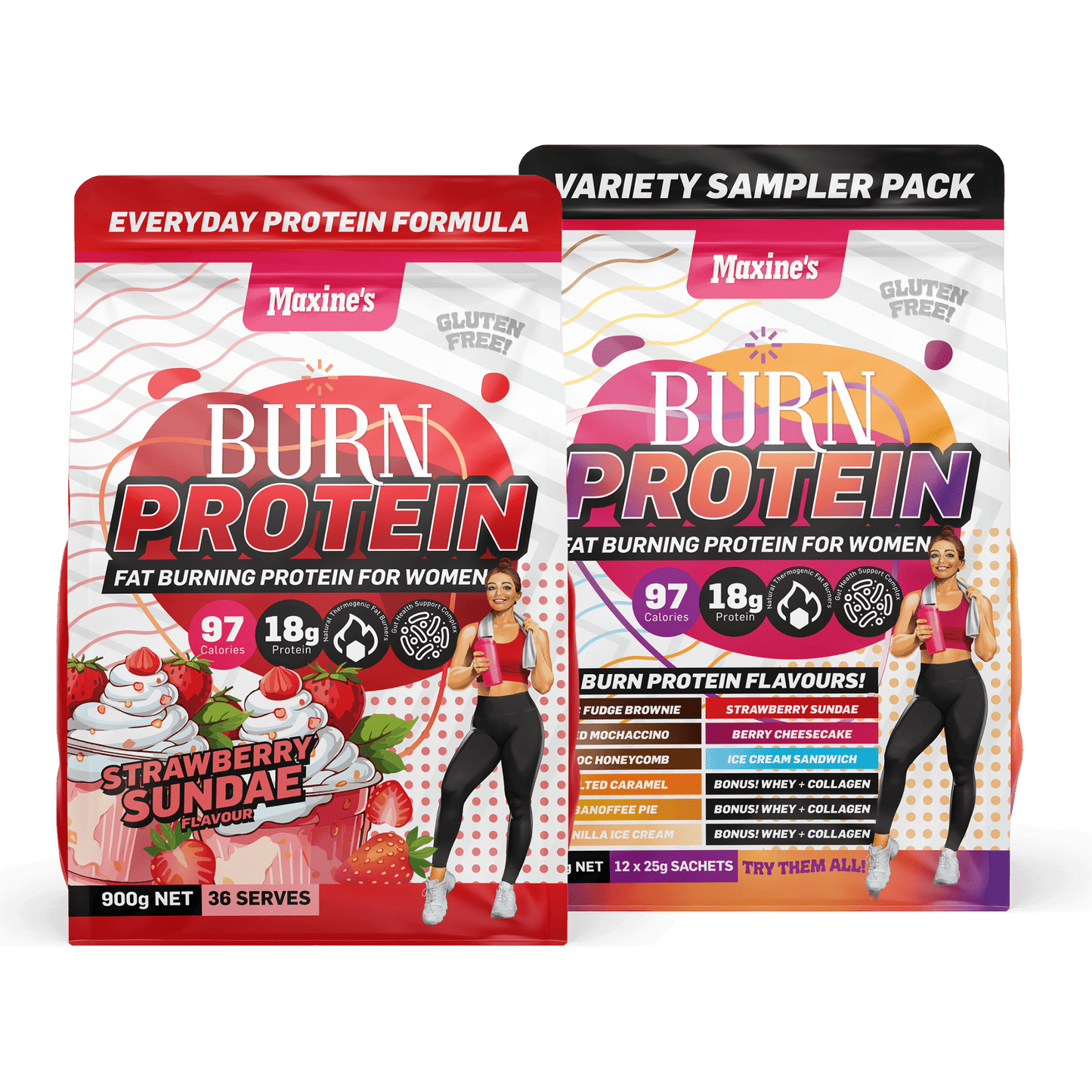 Burn Protein + FREE Variety Sampler