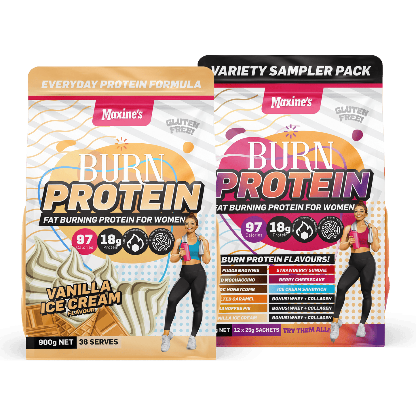 Burn Protein + FREE Variety Sampler