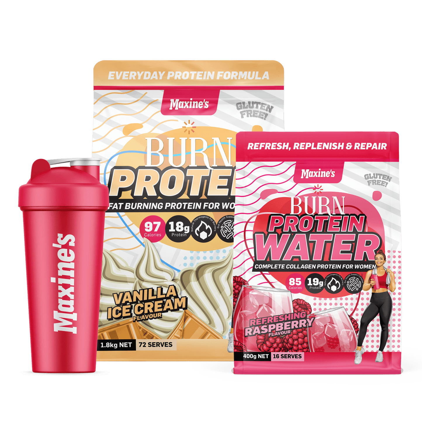 BURN Protein 1.8kg + FREE Protein Water