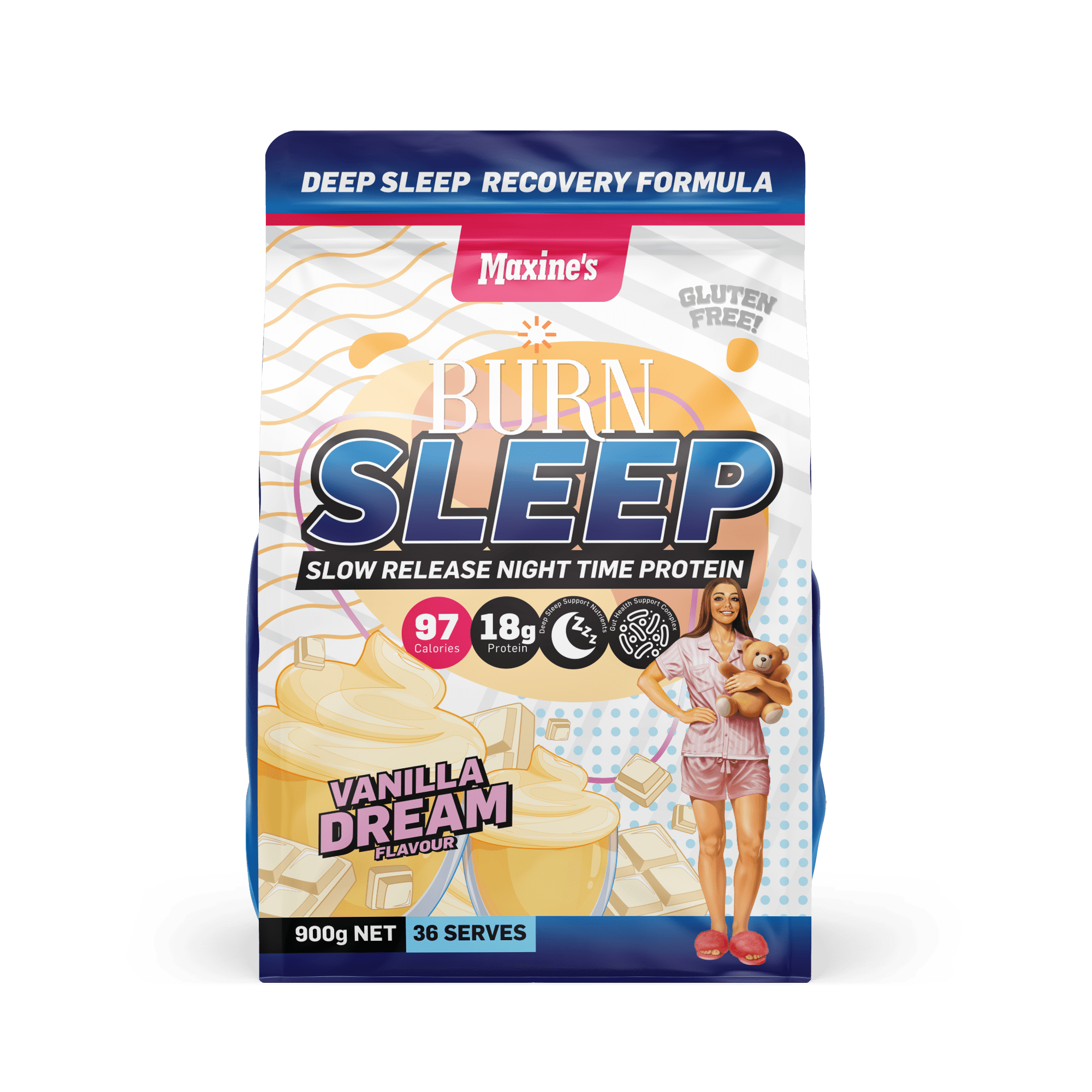Sleep Deep Powder Burn Sleep Protein Powder: Slow Release Night-Time Protein