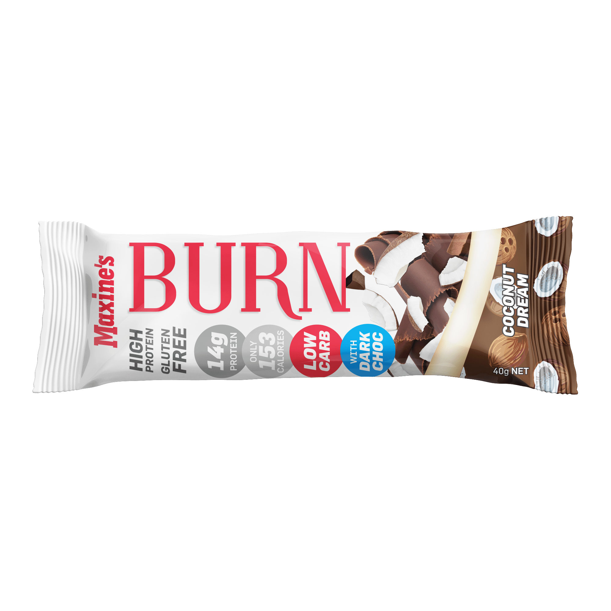 Maxine's Burn Bars High Protein Bars for a Leaner, Stronger Body